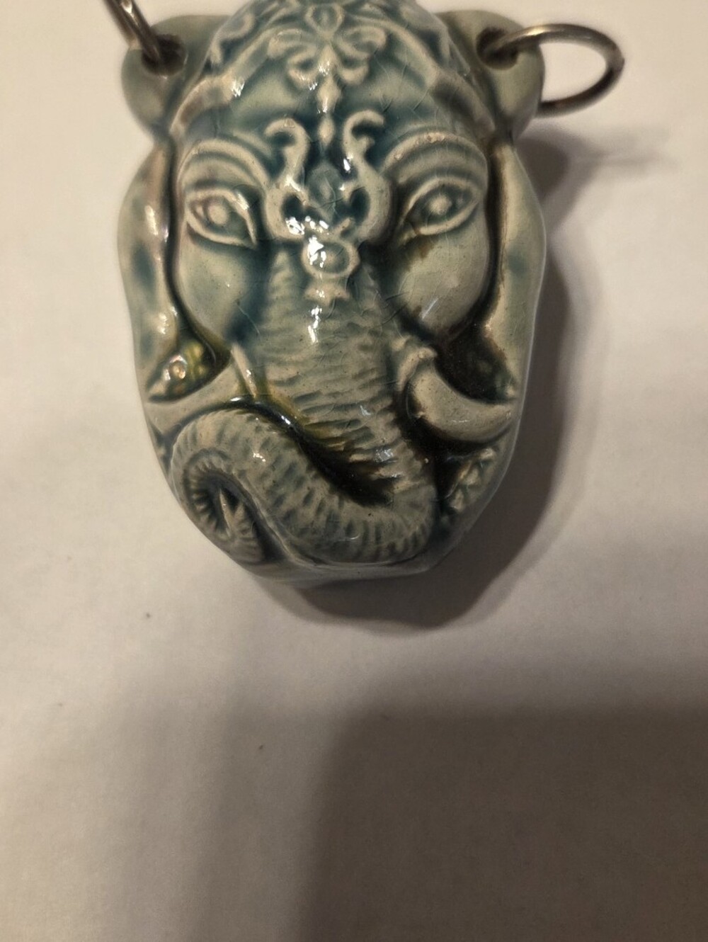 Ganesh Ceramic Elephant Bottle Pendant